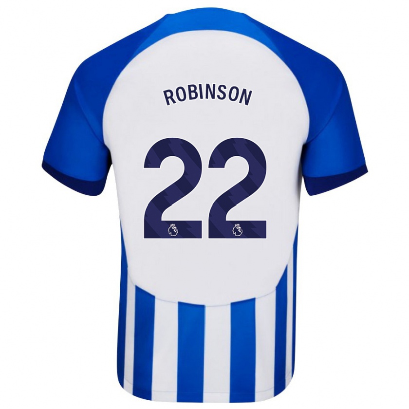 Kandiny Niño Camiseta Katie Robinson #22 Azul 1ª Equipación 2023/24 La Camisa Chile