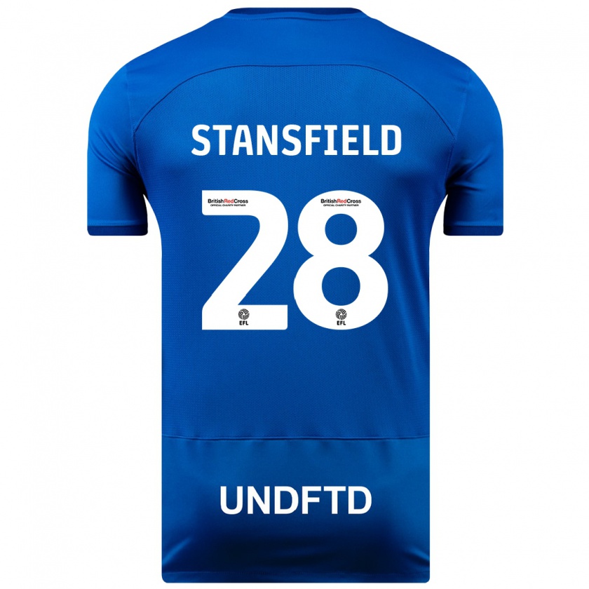 Kandiny Niño Camiseta Jay Stansfield #28 Azul 1ª Equipación 2023/24 La Camisa Chile