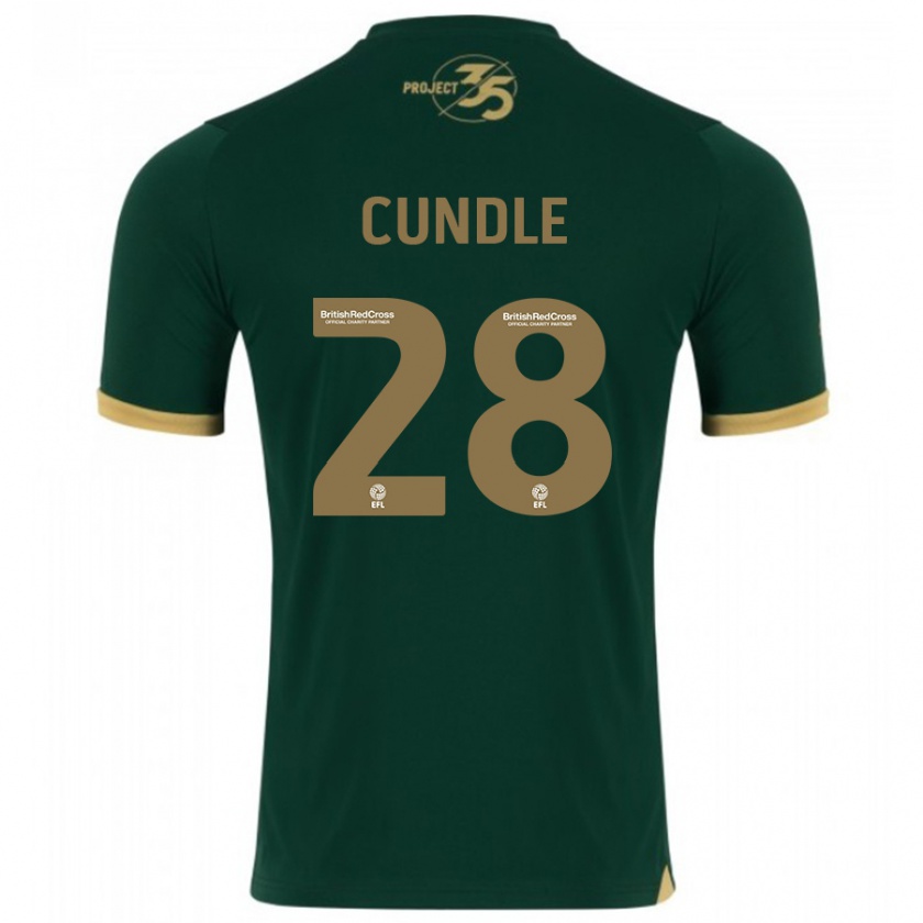 Kandiny Niño Camiseta Luke Cundle #28 Verde 1ª Equipación 2023/24 La Camisa Chile