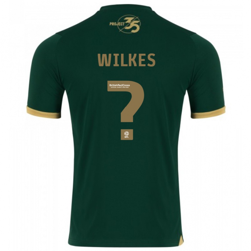 Kandiny Niño Camiseta Finley Wilkes #0 Verde 1ª Equipación 2023/24 La Camisa Chile