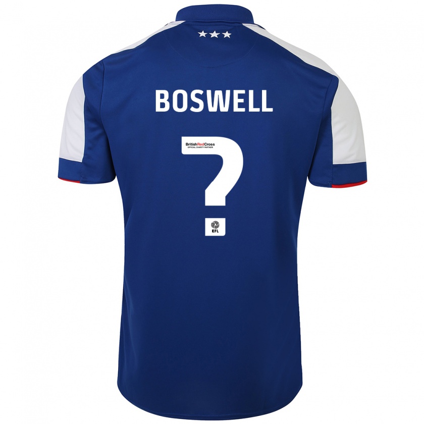 Kandiny Niño Camiseta Ashton Boswell #0 Azul 1ª Equipación 2023/24 La Camisa Chile