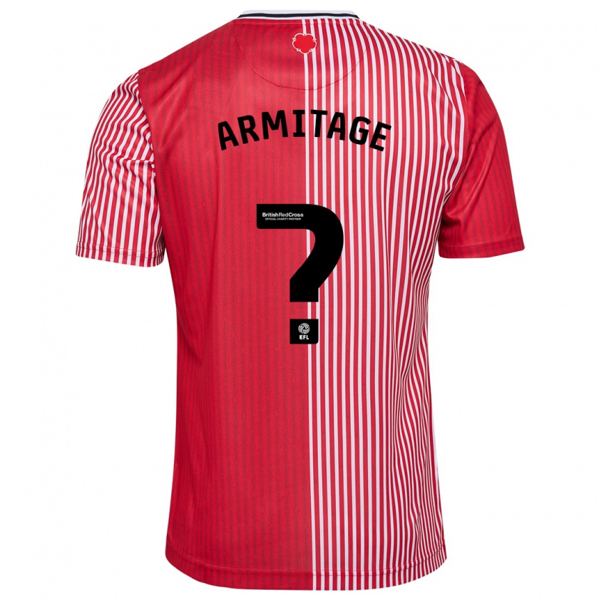 Kandiny Niño Camiseta Will Armitage #0 Rojo 1ª Equipación 2023/24 La Camisa Chile