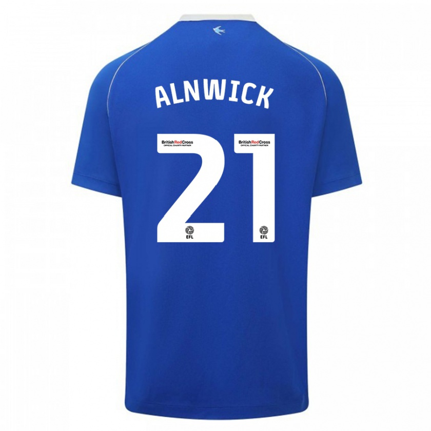 Kandiny Niño Camiseta Jak Alnwick #21 Azul 1ª Equipación 2023/24 La Camisa Chile