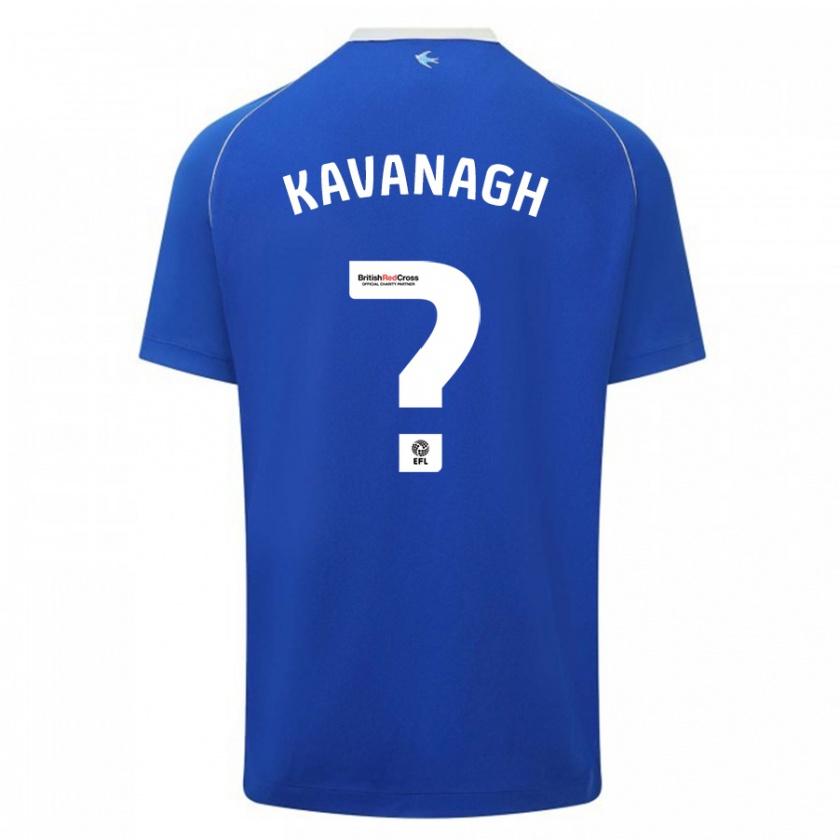 Kandiny Niño Camiseta Ryan Kavanagh #0 Azul 1ª Equipación 2023/24 La Camisa Chile