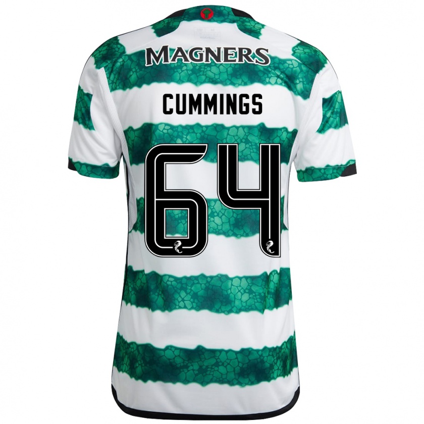 Kandiny Niño Camiseta Daniel Cummings #64 Verde 1ª Equipación 2023/24 La Camisa Chile