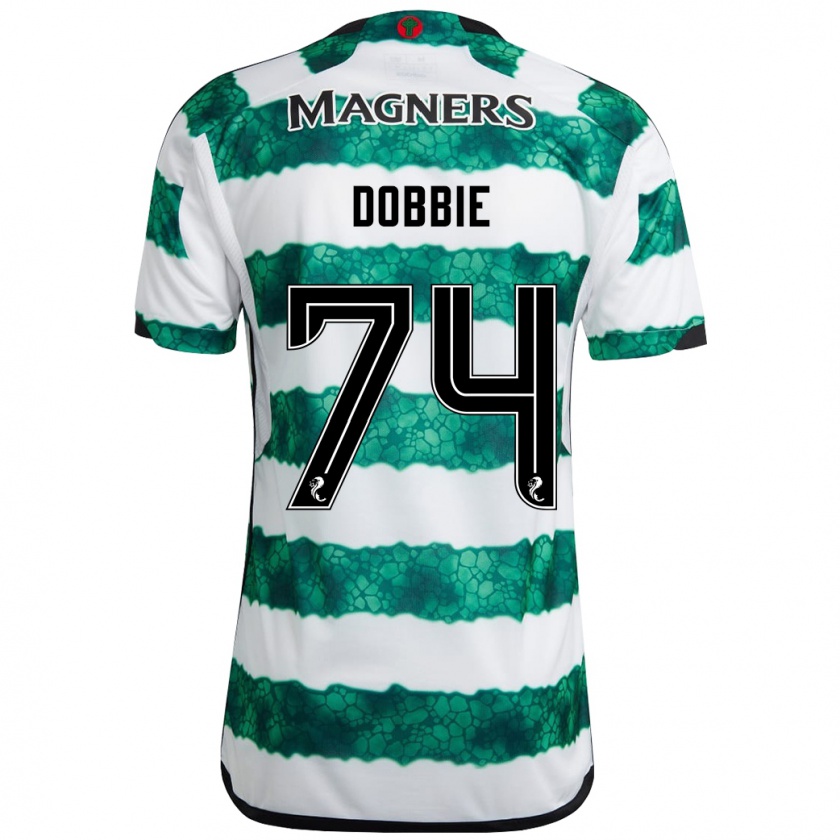 Kandiny Niño Camiseta Lewis Dobbie #74 Verde 1ª Equipación 2023/24 La Camisa Chile