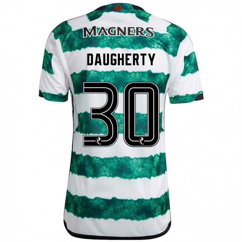 Kandiny Niño Camiseta Kelsey Daugherty #30 Verde 1ª Equipación 2023/24 La Camisa Chile