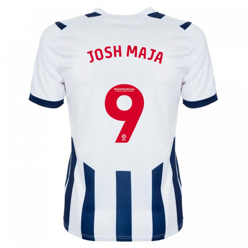 Kandiny Niño Camiseta Josh Maja #9 Blanco 1ª Equipación 2023/24 La Camisa Chile