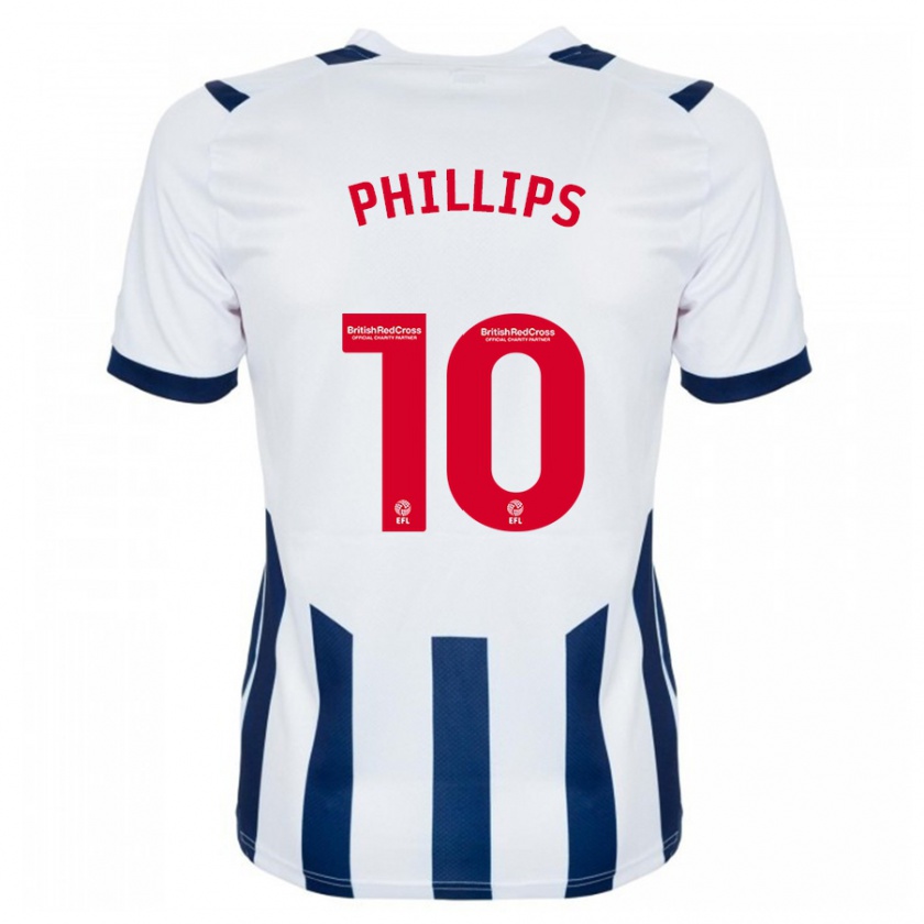 Kandiny Niño Camiseta Matt Phillips #10 Blanco 1ª Equipación 2023/24 La Camisa Chile