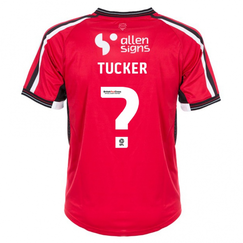 Kandiny Niño Camiseta Tayo Alexander-Tucker #0 Rojo 1ª Equipación 2023/24 La Camisa Chile