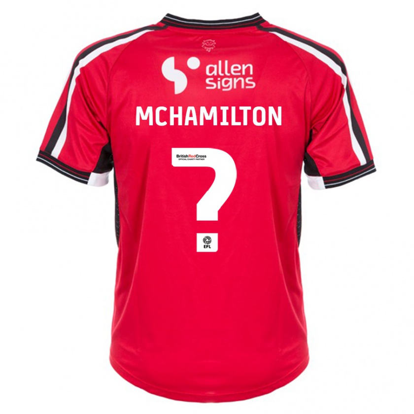 Kandiny Niño Camiseta Toni Mchamilton #0 Rojo 1ª Equipación 2023/24 La Camisa Chile