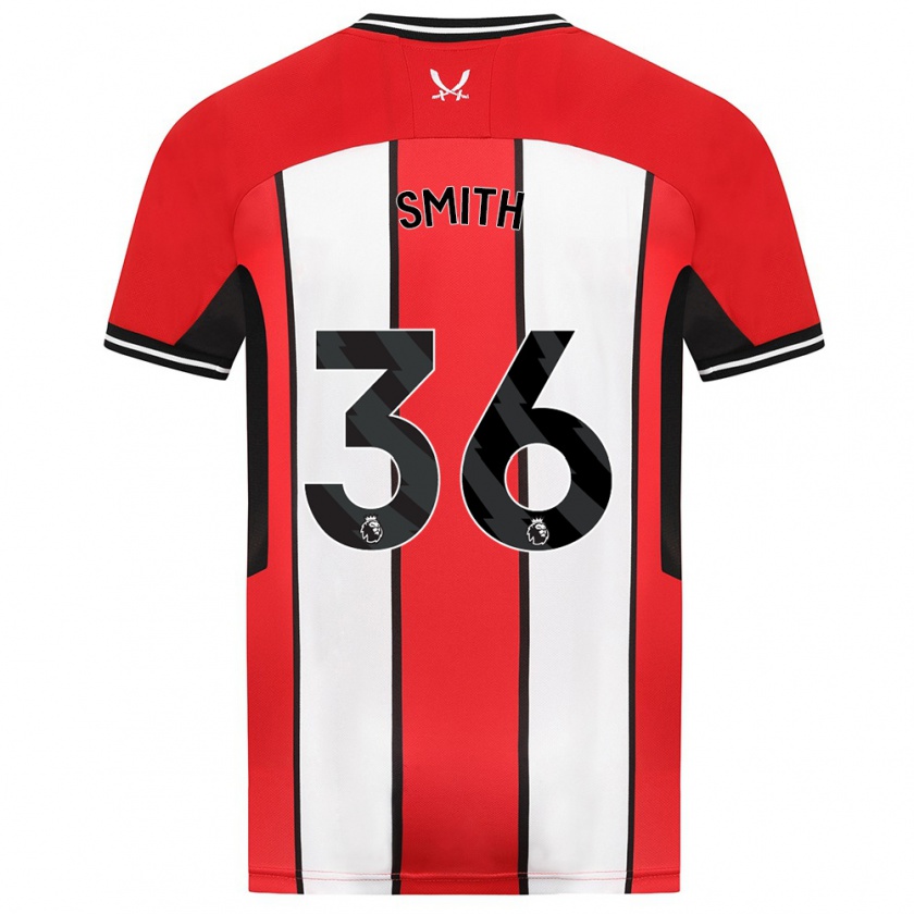 Kandiny Niño Camiseta Joshua Smith #36 Rojo 1ª Equipación 2023/24 La Camisa Chile