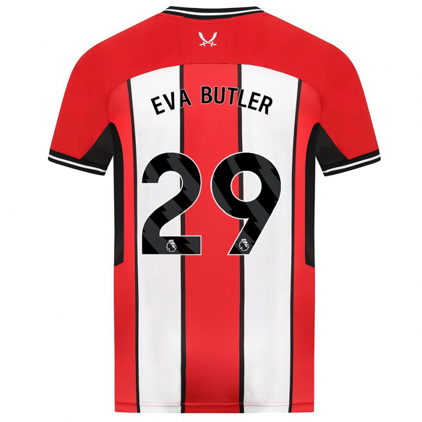 Kandiny Niño Camiseta Eva Butler #29 Rojo 1ª Equipación 2023/24 La Camisa Chile