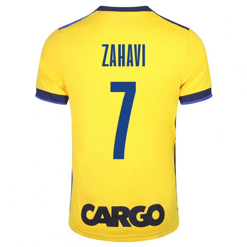 Kandiny Niño Camiseta Eran Zahavi #7 Amarillo 1ª Equipación 2023/24 La Camisa Chile