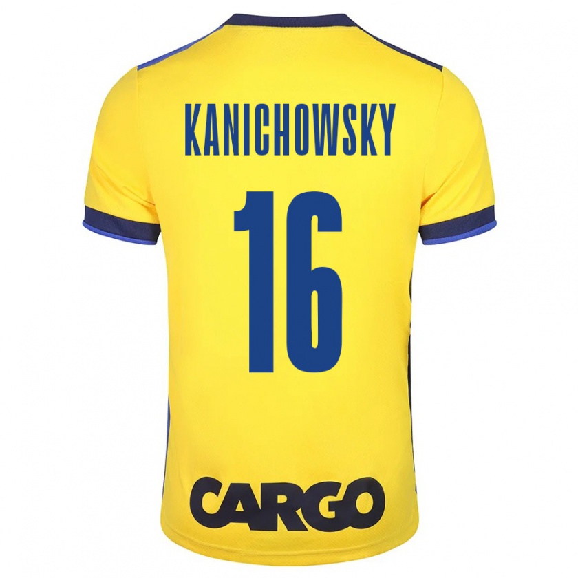 Kandiny Niño Camiseta Gabi Kanichowsky #16 Amarillo 1ª Equipación 2023/24 La Camisa Chile