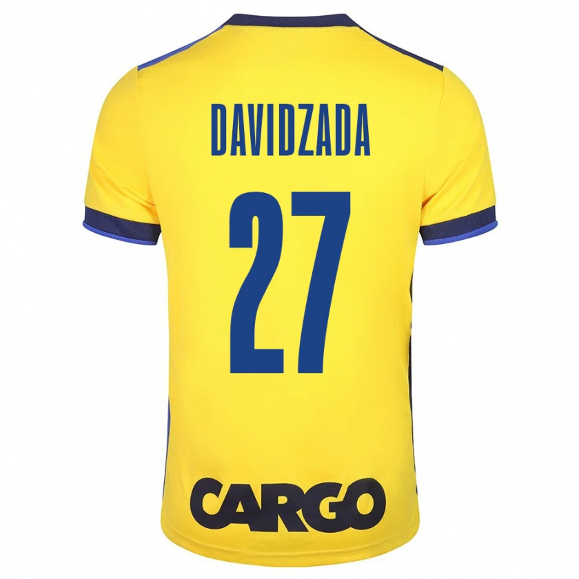 Kandiny Niño Camiseta Ofir Davidzada #27 Amarillo 1ª Equipación 2023/24 La Camisa Chile