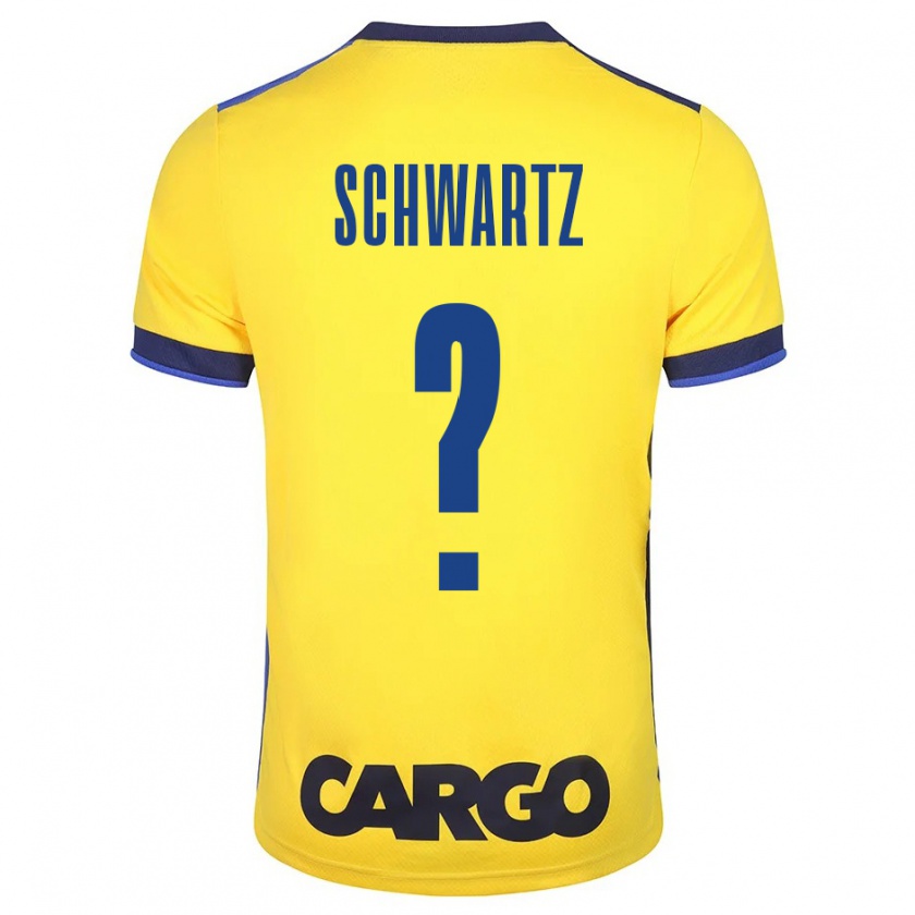 Kandiny Niño Camiseta Noam Schwartz #0 Amarillo 1ª Equipación 2023/24 La Camisa Chile