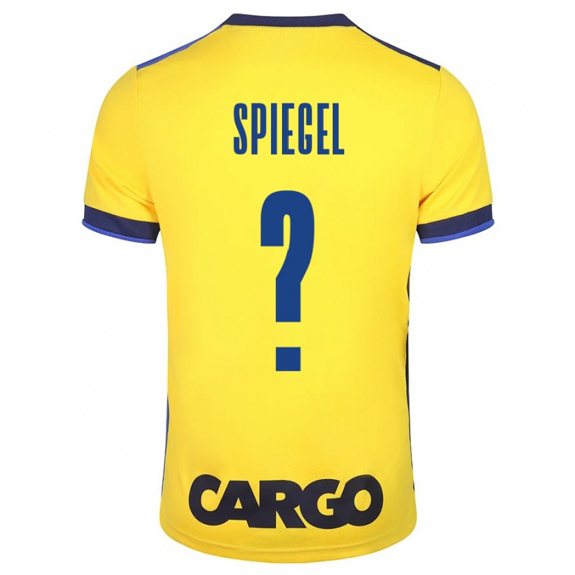 Kandiny Niño Camiseta Liran Spiegel #0 Amarillo 1ª Equipación 2023/24 La Camisa Chile