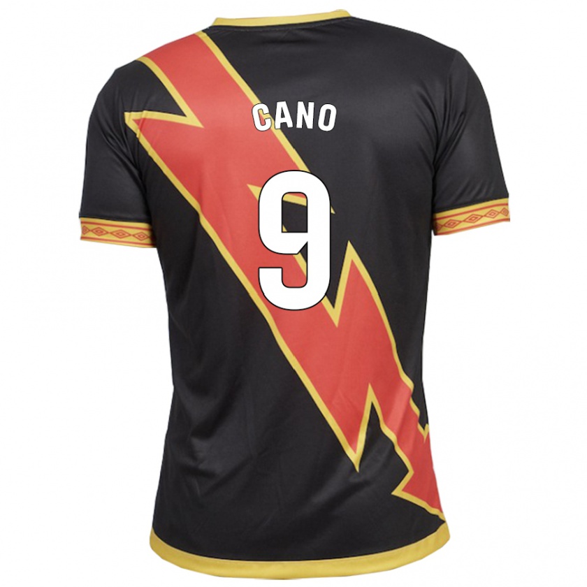 Kandiny Niño Camiseta Joselu Cano #9 Negro 2ª Equipación 2023/24 La Camisa Chile