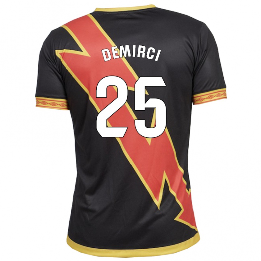 Kandiny Niño Camiseta Mert Demirci #25 Negro 2ª Equipación 2023/24 La Camisa Chile