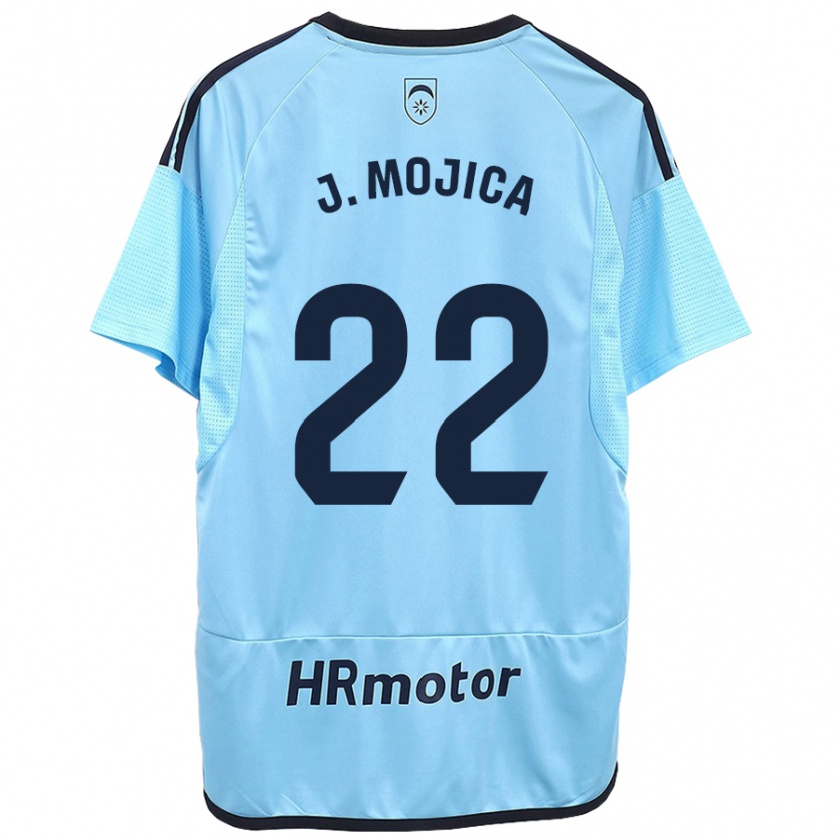 Kandiny Niño Camiseta Johan Mojica #22 Azul 2ª Equipación 2023/24 La Camisa Chile