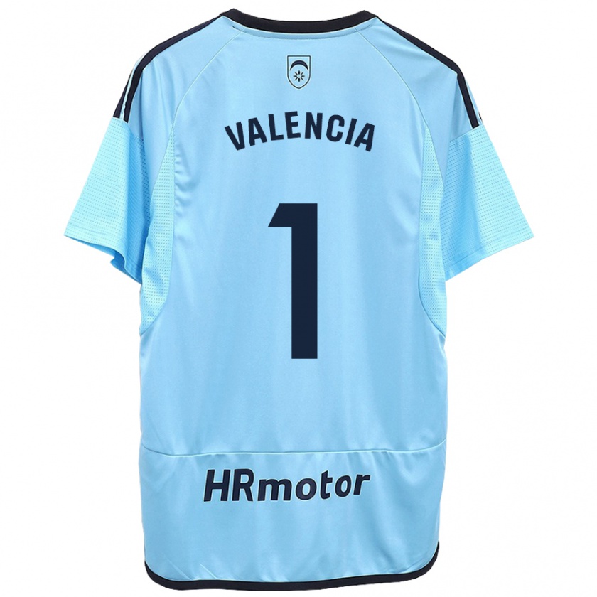 Kandiny Niño Camiseta Pablo Valencia #1 Azul 2ª Equipación 2023/24 La Camisa Chile