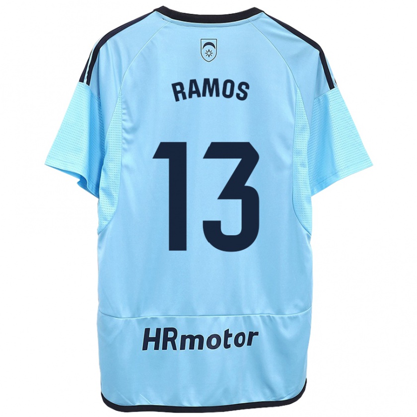 Kandiny Niño Camiseta Darío Ramos #13 Azul 2ª Equipación 2023/24 La Camisa Chile