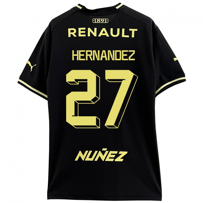 Kandiny Niño Camiseta Lucas Hernández #27 Negro 2ª Equipación 2023/24 La Camisa Chile