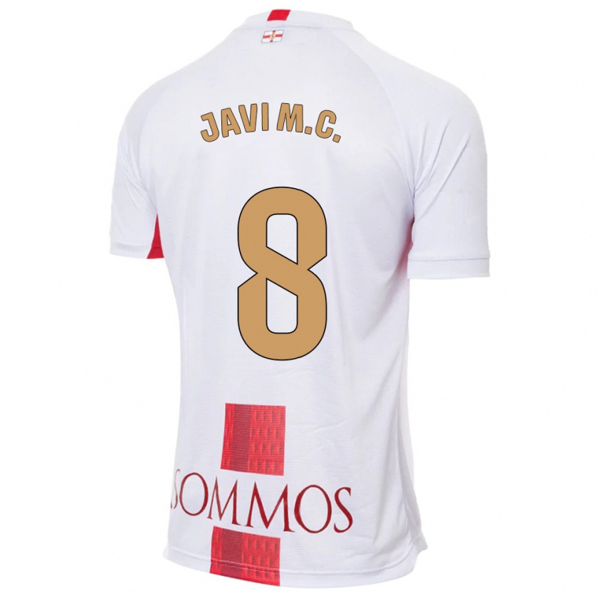 Kandiny Niño Camiseta Javi Martínez #8 Blanco 2ª Equipación 2023/24 La Camisa Chile