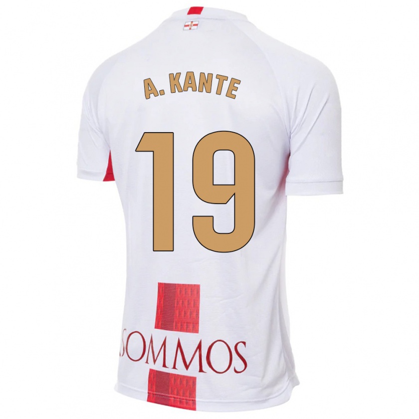 Kandiny Niño Camiseta Abou Kanté #19 Blanco 2ª Equipación 2023/24 La Camisa Chile