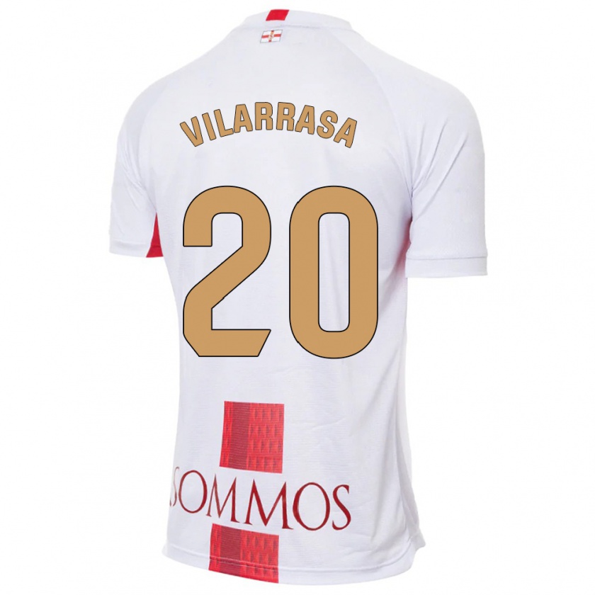 Kandiny Niño Camiseta Ignasi Vilarrasa #20 Blanco 2ª Equipación 2023/24 La Camisa Chile