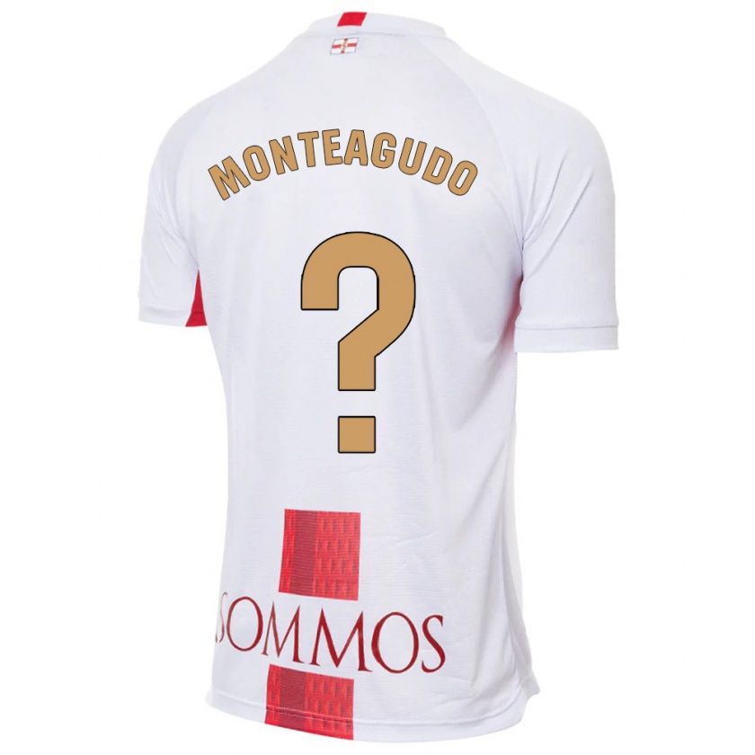 Kandiny Niño Camiseta Miguel Monteagudo #0 Blanco 2ª Equipación 2023/24 La Camisa Chile