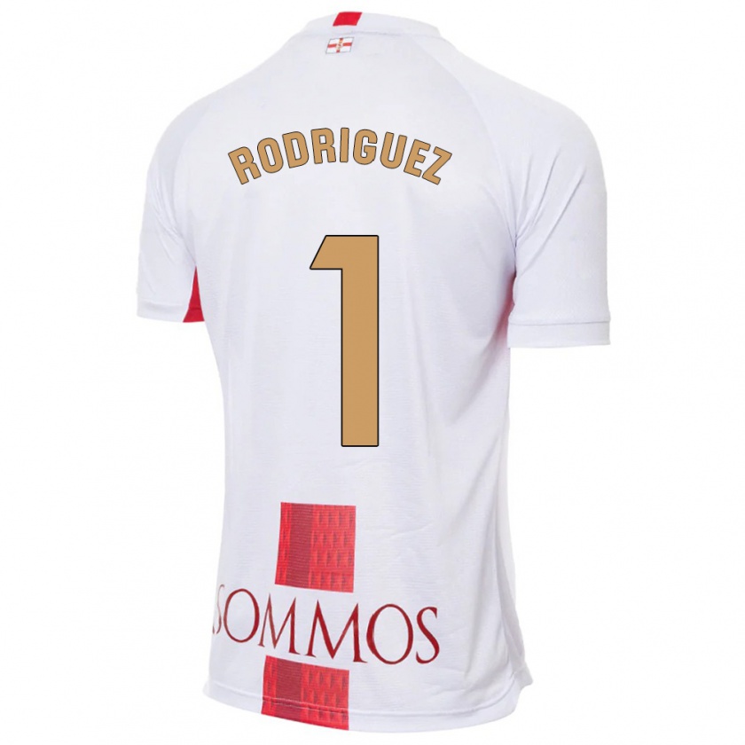 Kandiny Niño Camiseta Nuria Rodríguez #1 Blanco 2ª Equipación 2023/24 La Camisa Chile