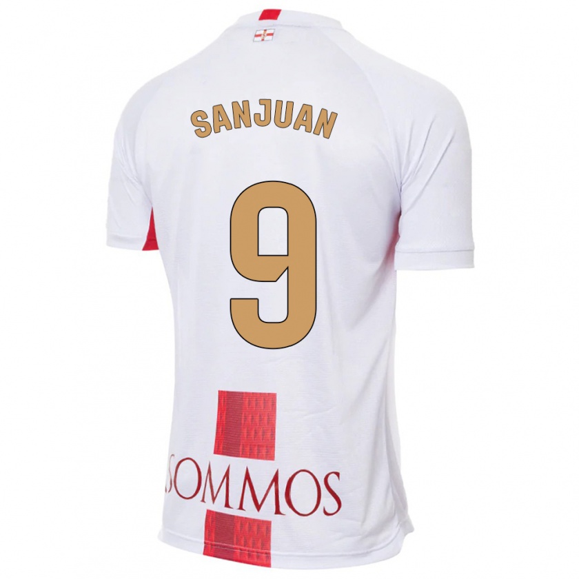 Kandiny Niño Camiseta Royo Sanjuan #9 Blanco 2ª Equipación 2023/24 La Camisa Chile