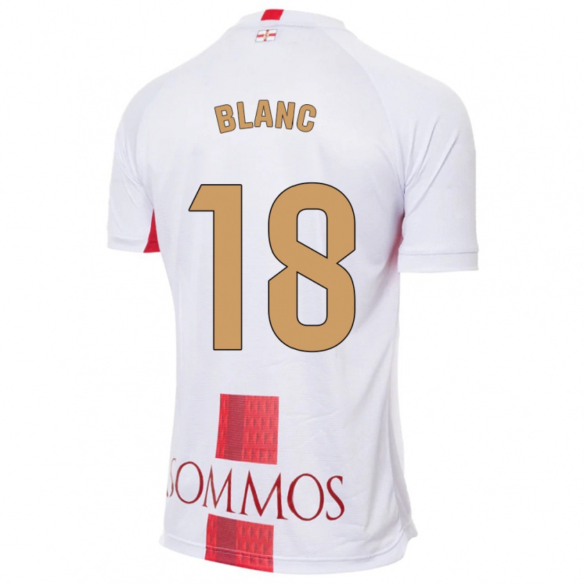 Kandiny Niño Camiseta Laia Blanc #18 Blanco 2ª Equipación 2023/24 La Camisa Chile