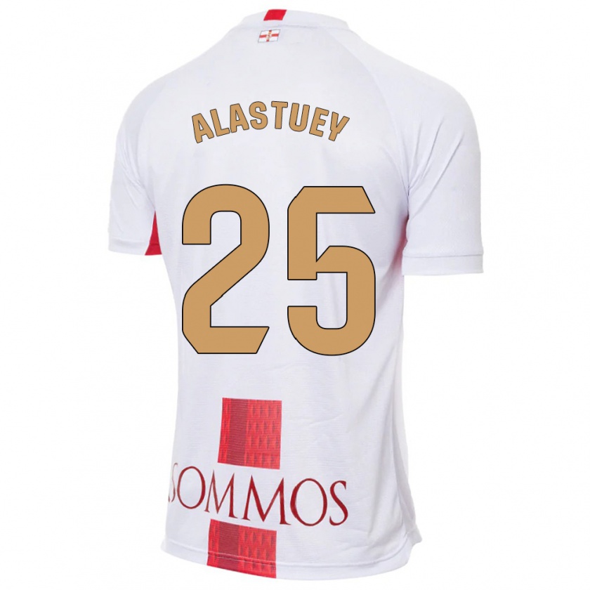 Kandiny Niño Camiseta Martina Alastuey #25 Blanco 2ª Equipación 2023/24 La Camisa Chile