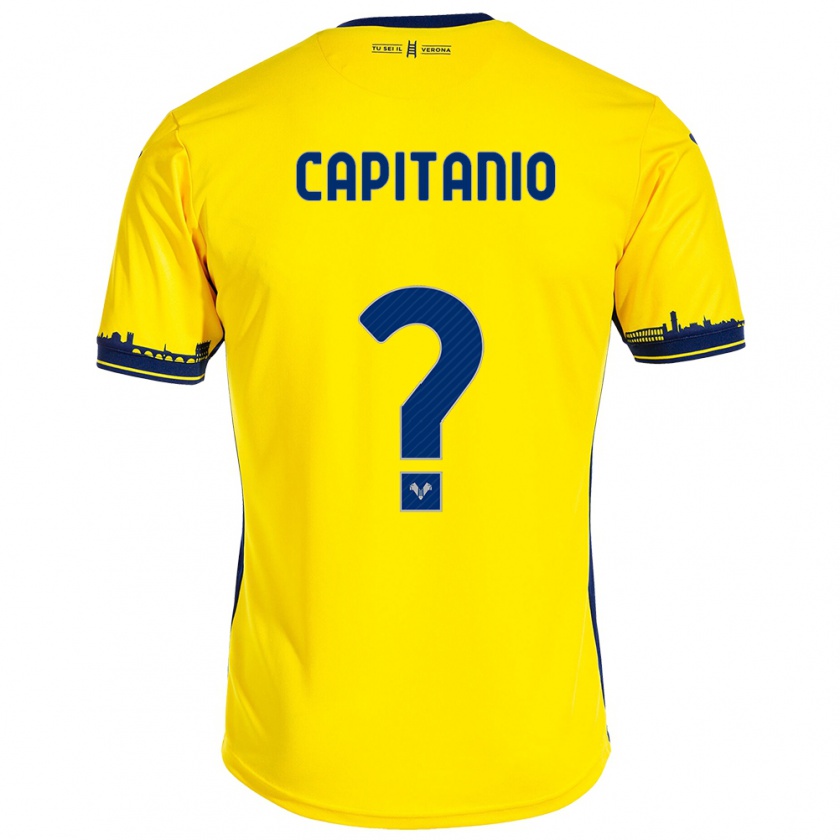 Kandiny Niño Camiseta Alex Capitanio #0 Amarillo 2ª Equipación 2023/24 La Camisa Chile