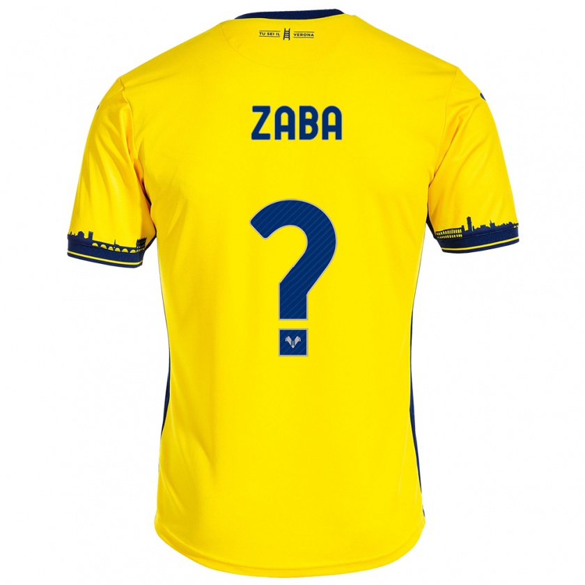 Kandiny Niño Camiseta Nelson Zaba #0 Amarillo 2ª Equipación 2023/24 La Camisa Chile