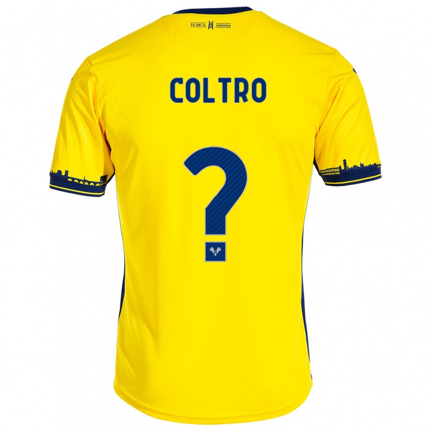 Kandiny Niño Camiseta Christian Coltro #0 Amarillo 2ª Equipación 2023/24 La Camisa Chile