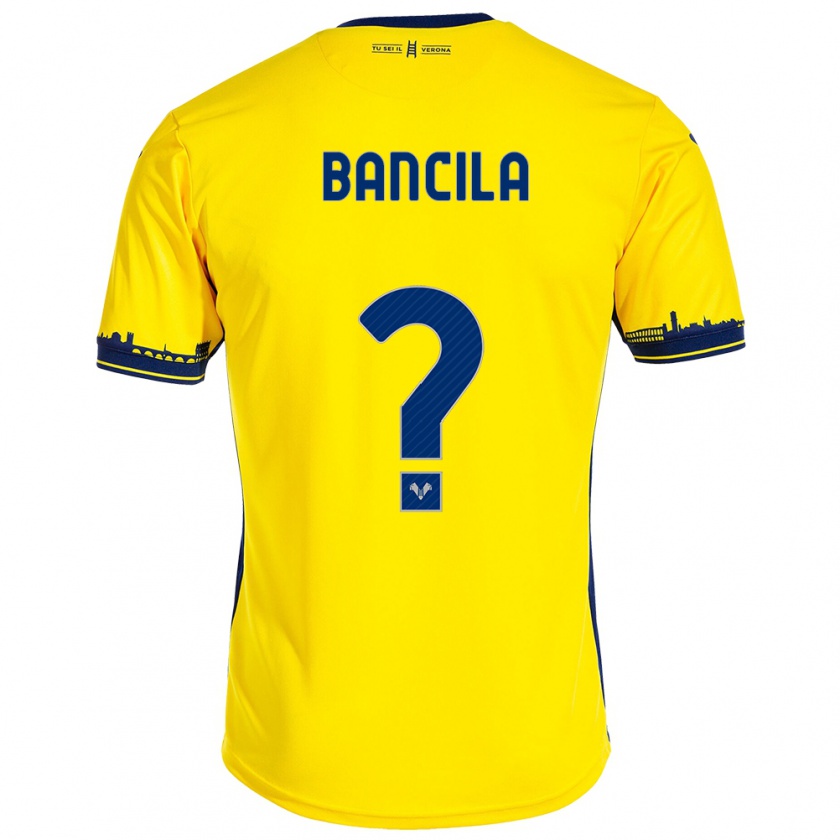 Kandiny Niño Camiseta Darius Bancila #0 Amarillo 2ª Equipación 2023/24 La Camisa Chile