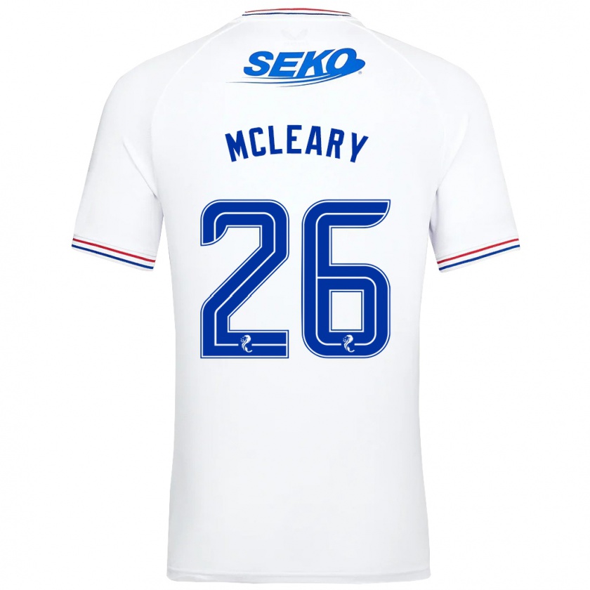 Kandiny Niño Camiseta Jodi Mcleary #26 Blanco 2ª Equipación 2023/24 La Camisa Chile