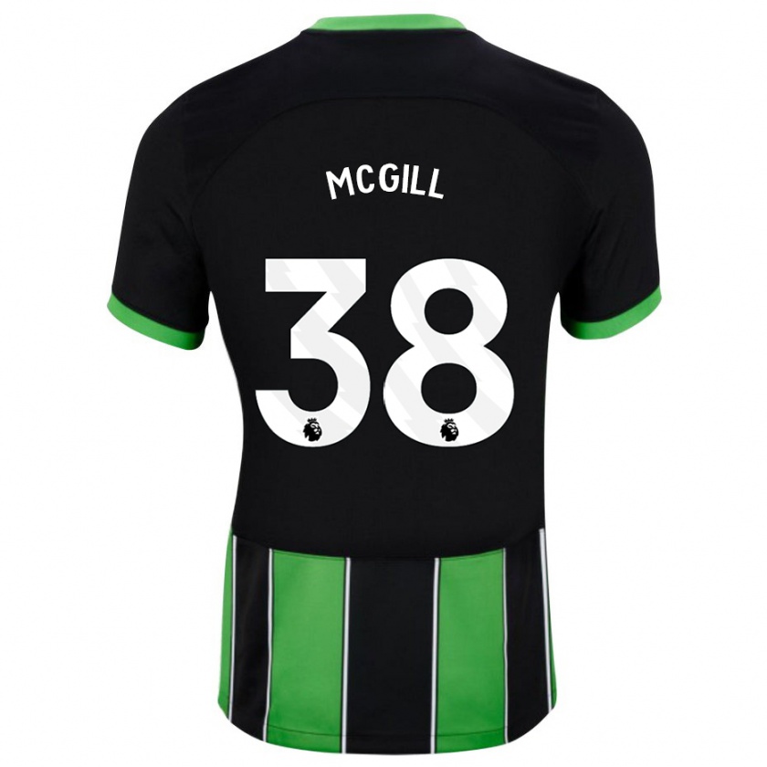 Kandiny Niño Camiseta Tom Mcgill #38 Verde Negro 2ª Equipación 2023/24 La Camisa Chile