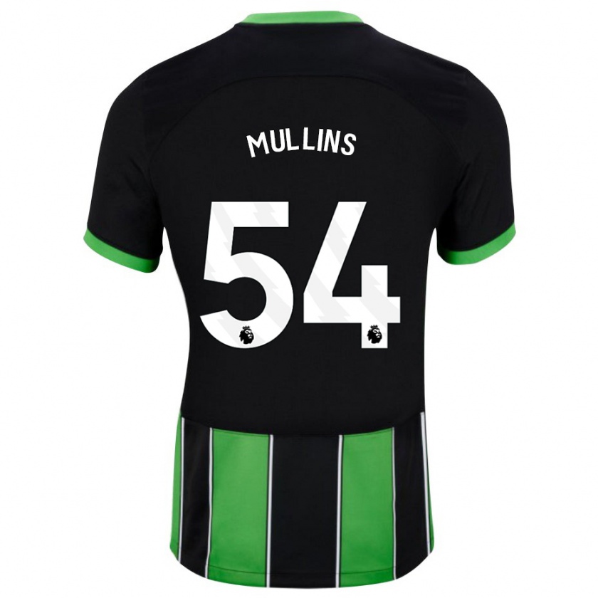 Kandiny Niño Camiseta Jamie Mullins #54 Verde Negro 2ª Equipación 2023/24 La Camisa Chile