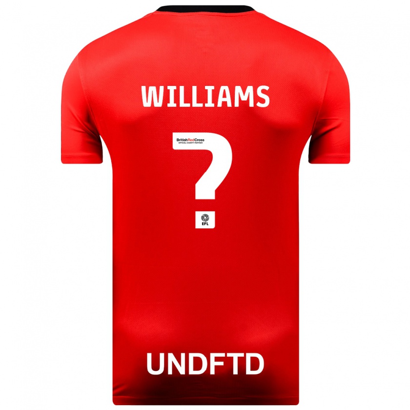 Kandiny Niño Camiseta Pharell Williams #0 Rojo 2ª Equipación 2023/24 La Camisa Chile