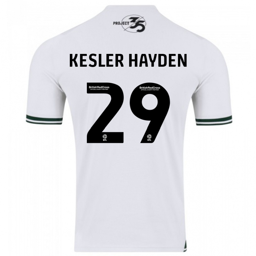 Kandiny Niño Camiseta Kaine Kesler-Hayden #29 Blanco 2ª Equipación 2023/24 La Camisa Chile