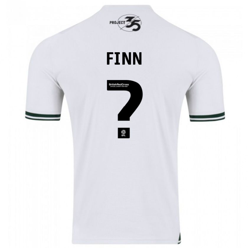 Kandiny Niño Camiseta Tegan Finn #0 Blanco 2ª Equipación 2023/24 La Camisa Chile