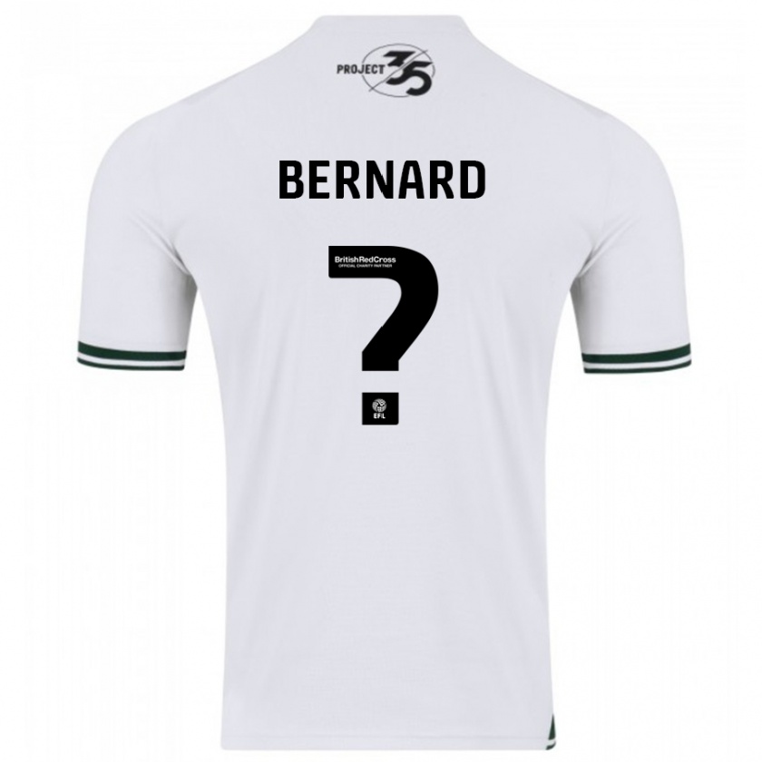 Kandiny Niño Camiseta Josh Bernard #0 Blanco 2ª Equipación 2023/24 La Camisa Chile