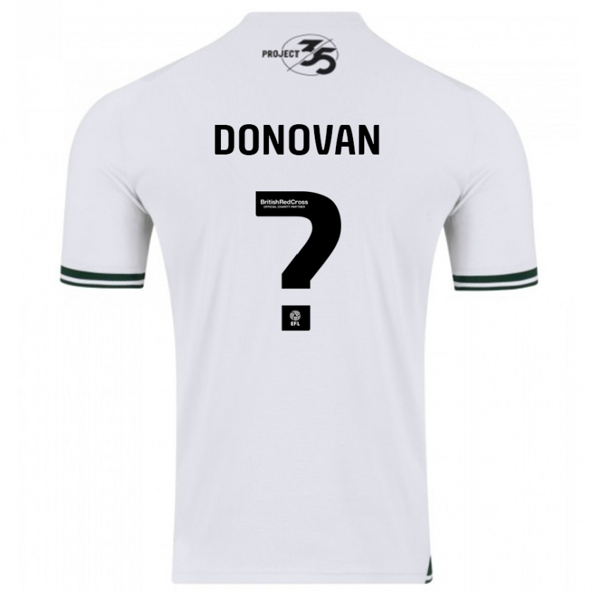 Kandiny Niño Camiseta Henry Donovan #0 Blanco 2ª Equipación 2023/24 La Camisa Chile