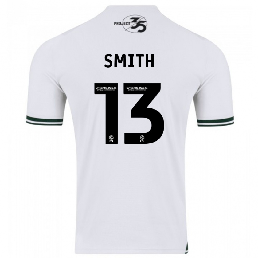 Kandiny Niño Camiseta Grace Smith #13 Blanco 2ª Equipación 2023/24 La Camisa Chile