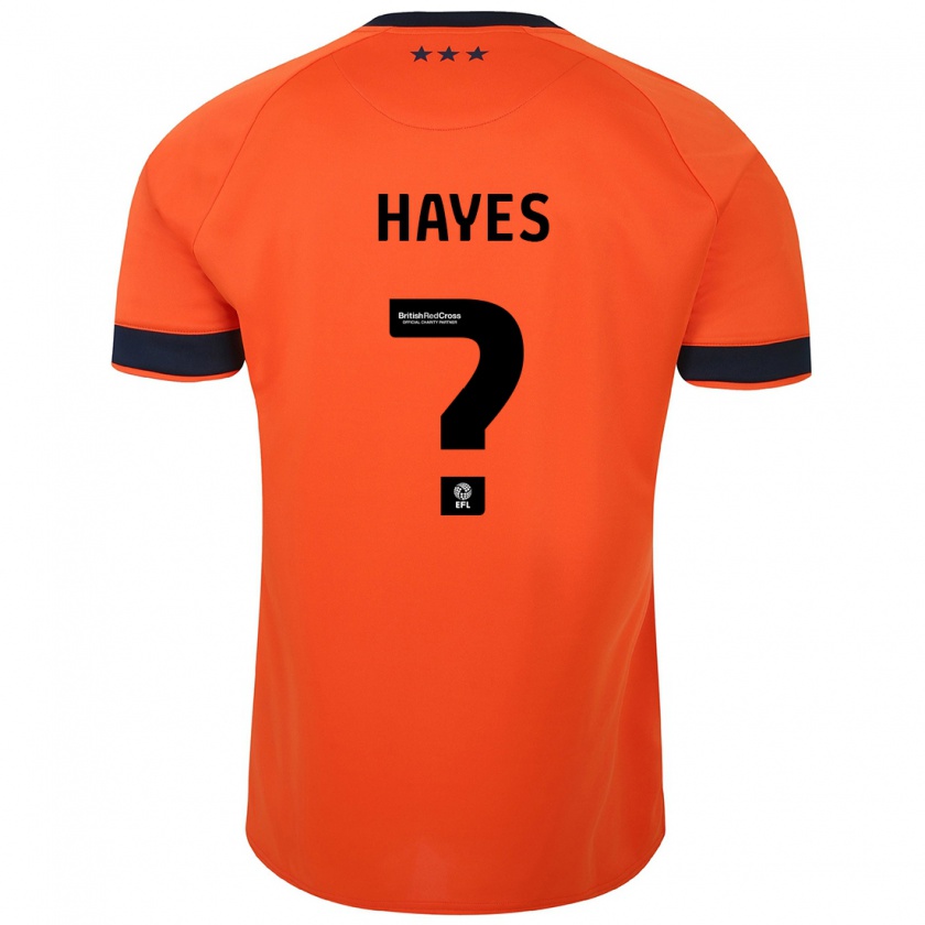 Kandiny Niño Camiseta Nick Hayes #0 Naranja 2ª Equipación 2023/24 La Camisa Chile